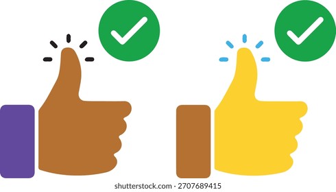 Aprovação Hand Icon vetor epa 10 .
