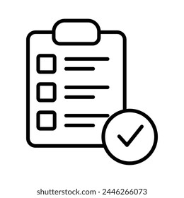 Approval icon editable stock vector illustration