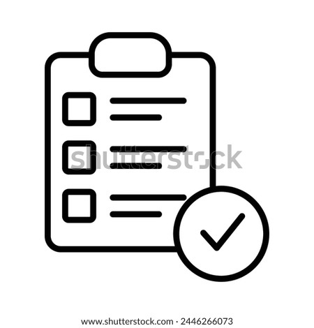 Approval icon editable stock vector illustration