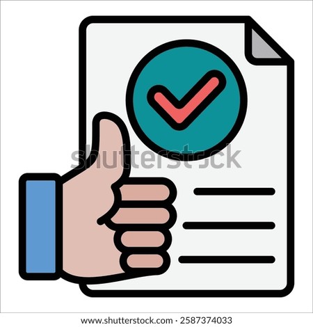 Approval Icon Element For Design