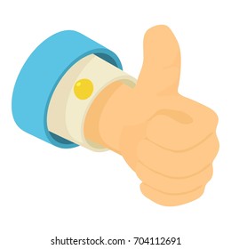 Approval icon. Isometric illustration of approval vector icon for web