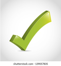 approval icon over white background vector illustration