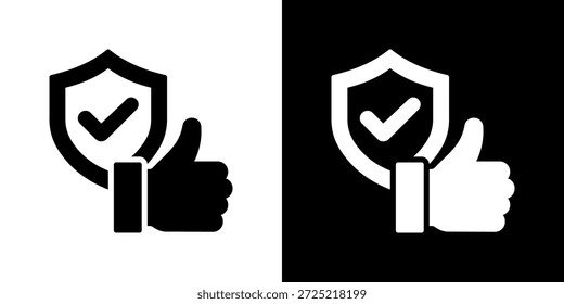Conjunto de iconos de Aprobación. Diseño De Línea Limpia Con Versiones Claras Y Oscuras Para Un Uso Versátil