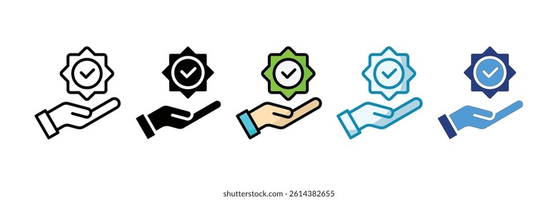 Approval Icon Set Multiple Style Collection
