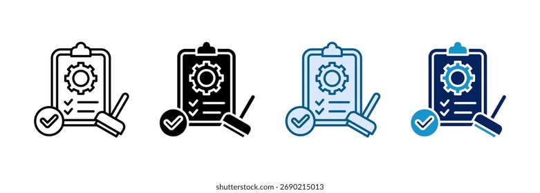 Approval Icon Set Multiple Style Collection