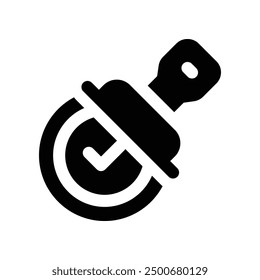 Icono de Aprobación. Icono de glifo de Vector para su Sitio web, móvil, presentación y diseño de logotipo.
