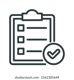 Approval Icon vector illustration. Simple fill style
