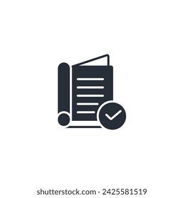 Approval icon. vector.Editable stroke.linear style sign for use web design,logo.Symbol illustration.