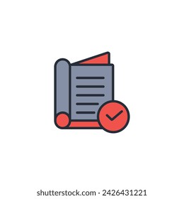 Icono de aprobación. vector.Trazo editable.signo de estilo lineal para el uso de diseño web,logo.Ilustración de símbolo.