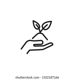 Approval line icon. Thumb up, liking, positive evaluation. Customer feedback concept. Vector illustration can be used for topics like social networking, gestures, communication