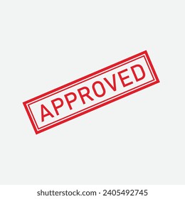 Plantilla de logotipo de marca de goma de aprobación icono vector de estilo plano