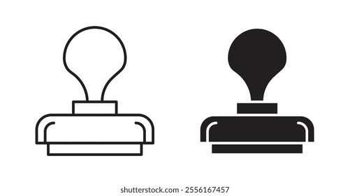 Approval stamp Filled flat icons set for apps and web ui designs.