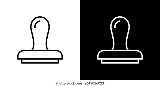 Icono de sello de Aprobación Vector de logotipo de estilo plano. perfecto para diseños de interfaz de usuario