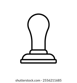 Approval stamp icon isolated on white background