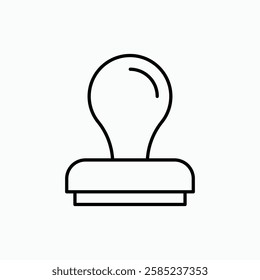 Approval stamp icon. simple vector icon