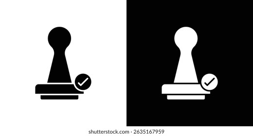Approval stamp icon symbols. Vector illustration.