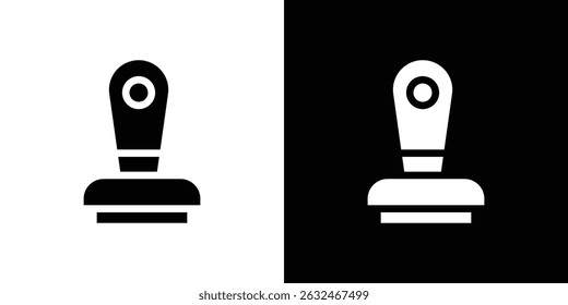 Approval stamp icon Vector in flat style. Collection silhouettes