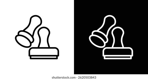 Approval stamp icon vector, illustration logo template in trendy style
