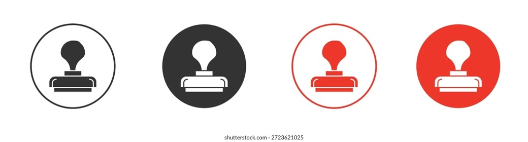 Symbol für Genehmigungsstempel. Webvektordesign