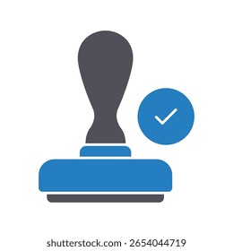 Approval stamp :Vector Icon which can easily modify or edit

