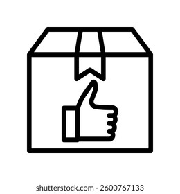 Approval Symbol Displayed on A Package Representing Quality Services and Satisfaction