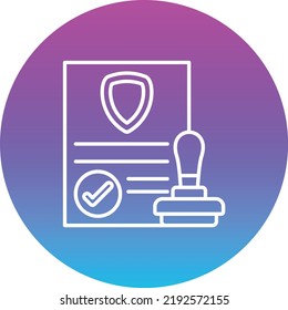 Icono vector de aprobación. Se puede usar para imprimir, móviles y aplicaciones web.