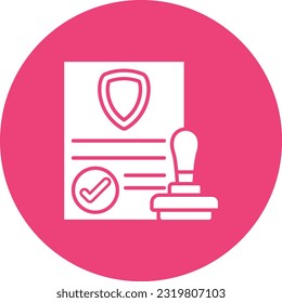 Approval vector icon. Can be used for printing, mobile and web applications.