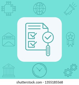 Approval vector icon sign symbol