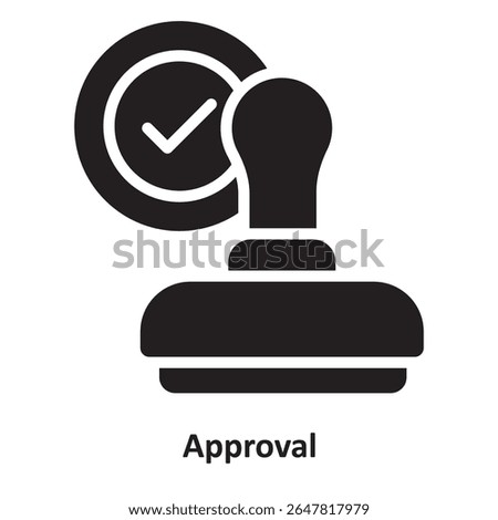 Approval Vector Icon which can easily modify or edit
