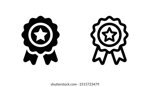 Approval , verified, quality symbol. Certified, qualified medal icon vector.