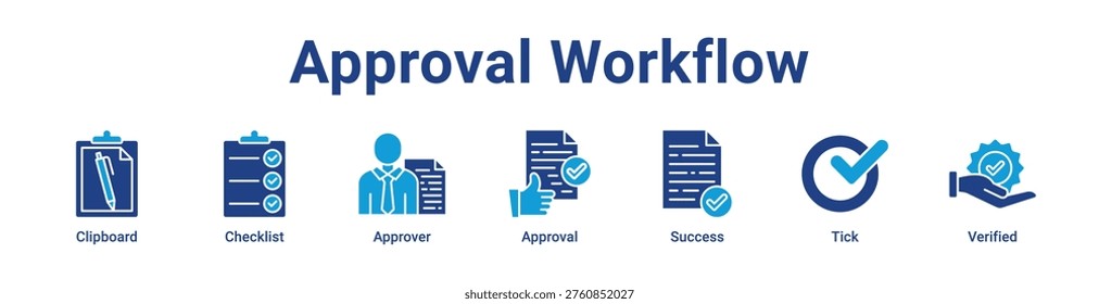 Approval Workflow icon banner and collection