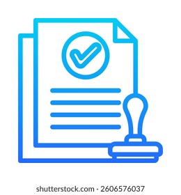 Approvals Icon Element for Design