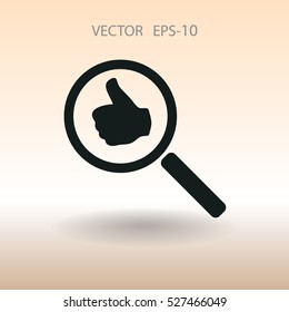 approvals search. vector illustration