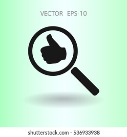 approvals search. vector illustration