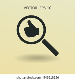 búsqueda de aprobaciones. ilustración vectorial