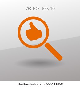 approvals search. vector illustration