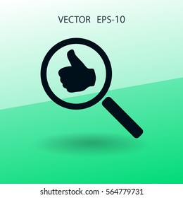 approvals search. vector illustration