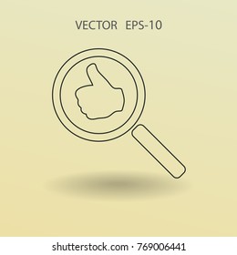 approvals search. vector illustration