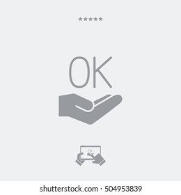 Approvation concept - Minimal vector icon