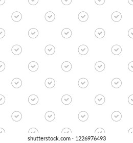 Approve background from line icon. Linear vector pattern. Vector illustration