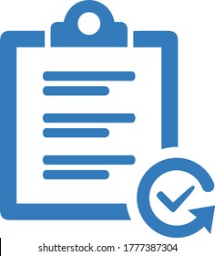 Aprobar, icono de marca de verificación azul