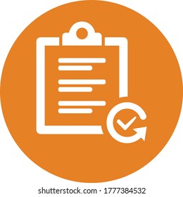 Approve, check mark icon / orange version