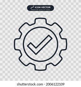 approve check mark icon symbol template for graphic and web design collection logo vector illustration