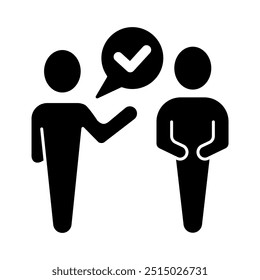 ícone aprovar linha de conceito. Ilustração de elemento simples. aprove o design do símbolo de estrutura de tópicos do conceito.