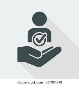 Approve contact request - Minimal modern icon