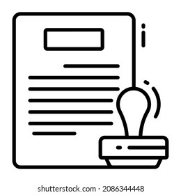 approve data Copyright law, intellectual property icon