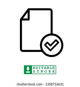 approve document vector icon 