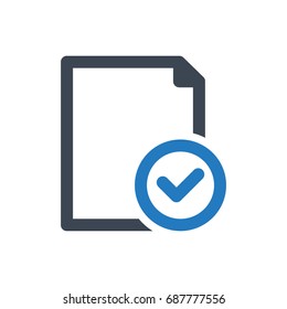 Tick File Folder Icon Stock Vector (Royalty Free) 1357001237