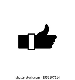 Approve glyph icon black and white