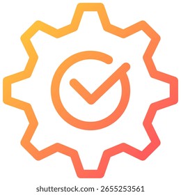 Icono de aprobación. Símbolo de icono fácil de instalar. Ilustración vectorial
